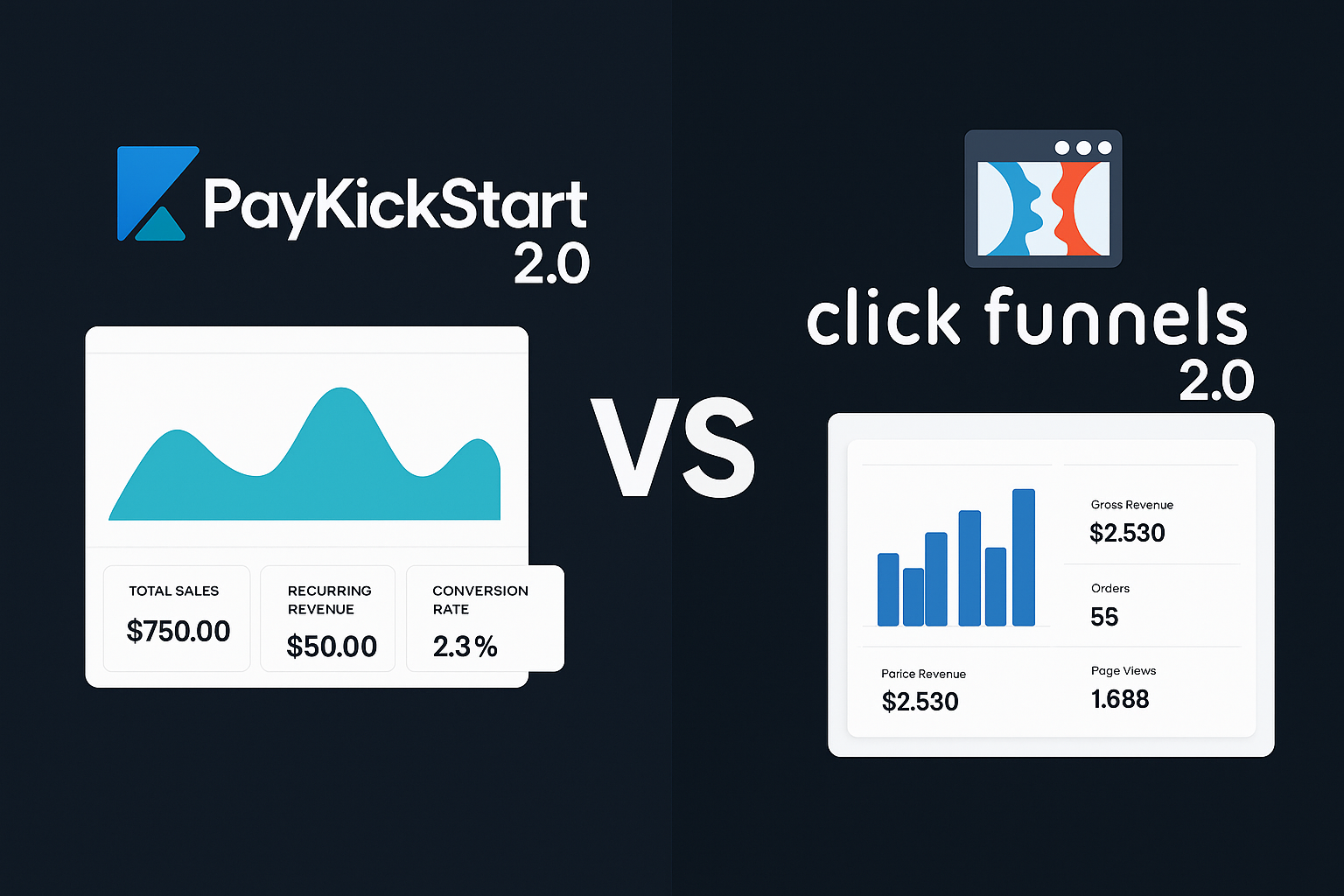 PayKickStart 2.0 vs ClickFunnels 2.0